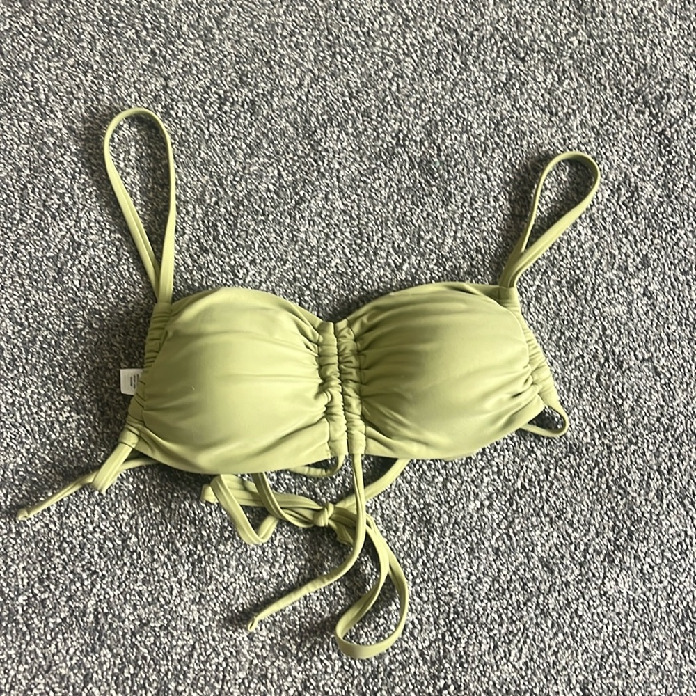 Aerie green bikini top
